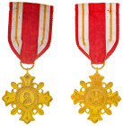 Vatican, Cross of Merit medal, Pope Leo XIII, silver gilt.

Extremely fine.