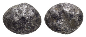 JUDAEA.(Circa 13th-5th century BC).Cut AR Hacksilver Dishekel.

Condition : Nicely toned.Good very fine.

Weight : 2.80gr
Diameter : 11 mm