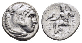 KINGS of MACEDON. Philip III Arrhidaios (323-317 BC).Lampsakos.Drachm. 

Obv : Head of Herakles right, wearing lion skin.

Rev : ΦIΛIΠΠOY.
Zeus seated...