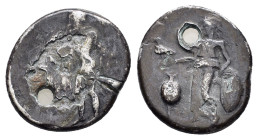 PAMPHYLIA. Side.(Circa 400-380 BC). Stater.

Condition : Nicely toned.Good very fine.

Weight : 7.01 gr
Diameter : 20 mm