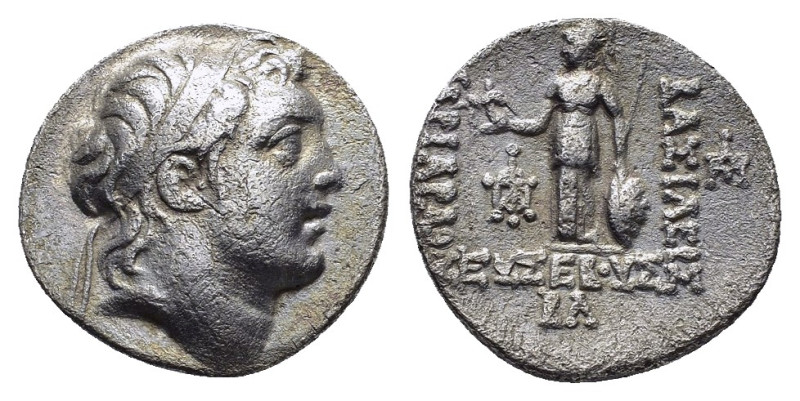 KINGS of CAPPADOCIA. Ariarathes V Eusebes Philopator (163-130 BC). Drachm.

Obv ...