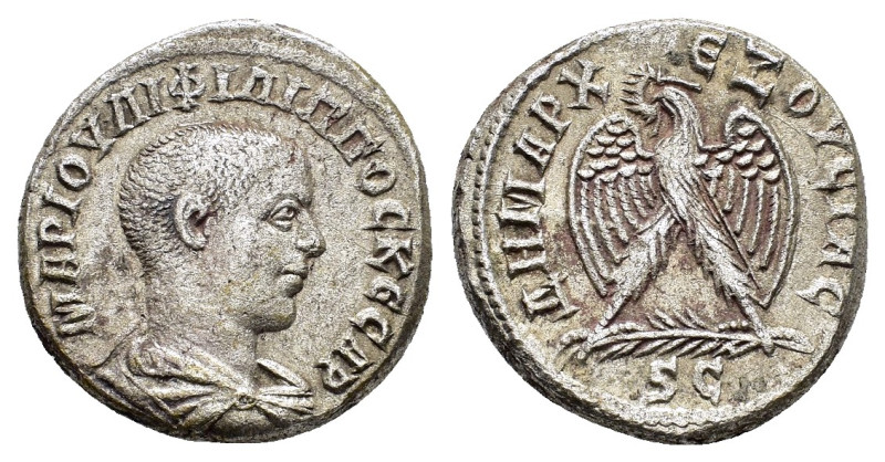 SELEUKID KINGS of SYRIA. Antioch. Philip II (247-249). Tetradrachm.

Obv : MAP...