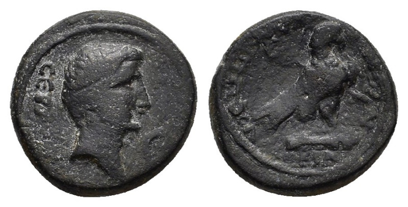 PHRYGIA. Amorium. Augustus (27 BC-14 AD). Ae. 

Obv : CЄBACTOC.
Bare head right;...