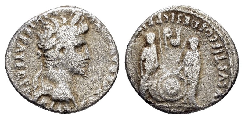 AUGUSTUS.(27 BC-14).Lugdunum.Denarius.

Obv : CAESAR AVGVSTVS DIVI F PATER PAT...