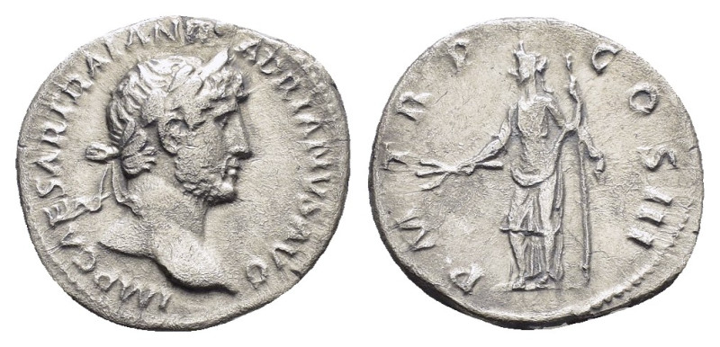 HADRIAN (117-138).Rome.Denarius. 

Obv : IMP CAESAR TRAIAN HADRIANVS AVG.
Laurea...