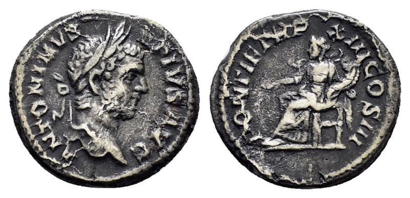 CARACALLA (198-217).Rome.Denarius. 

Obv : ANTONINVS PIVS AVG.
Laureate head rig...