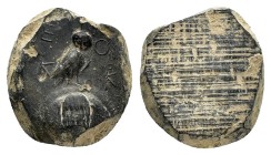 ANCIENT ROMAN TERRACOTTA SEAL / BULLA.(1st-2nd Century).

Condition : Good very fine.

Weight : 2.94 gr
Diameter : 18 mm