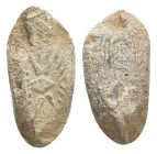 ANCIENT GREEK SLING BULLET.(4th–3rd centuries BC).Pb.

Condition : Good very fine.

Weight : 24.56 gr
Diameter : 31 mm