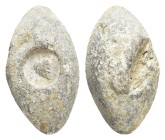 ANCIENT GREEK SLING BULLET.(4th–3rd centuries BC).Pb.

Condition : Good very fine.

Weight : 38.51 gr
Diameter : 34 mm