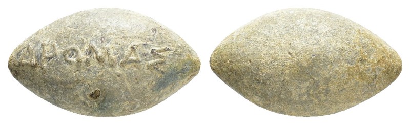 ANCIENT GREEK SLING BULLET.(4th–3rd centuries BC).Pb.

Condition : Good very f...