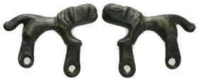 ANCIENT ROMAN BRONZE LION FIGURINE.(1st-2nd century).Ae.

Condition : Good very fine.

Weight : 8.97 gr
Diameter : 33 mm