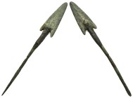 ANCIENT ROMAN BRONZE ARROW HEAD.(Circa 2th Century).Ae.

Condition : Good very fine.

Weight : 14.15 gr
Diameter : 108 mm
