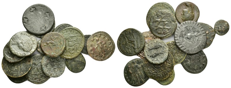 ANCIENT BRONZE COINS.SOLD AS SEEN.NO RETURN.