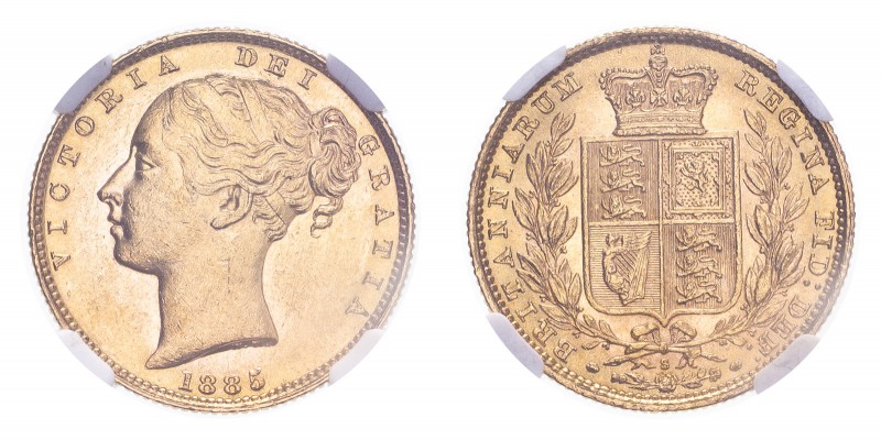 AUSTRALIA. Victoria, 1837-1901. Gold Sovereign 1885-S, Sydney. 7.99 g. S-3855B. ...