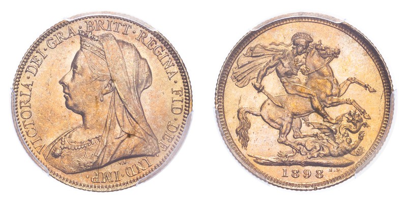 AUSTRALIA. Victoria, 1837-1901. Gold Sovereign 1898-S, Sydney. 7.99 g. In US pla...