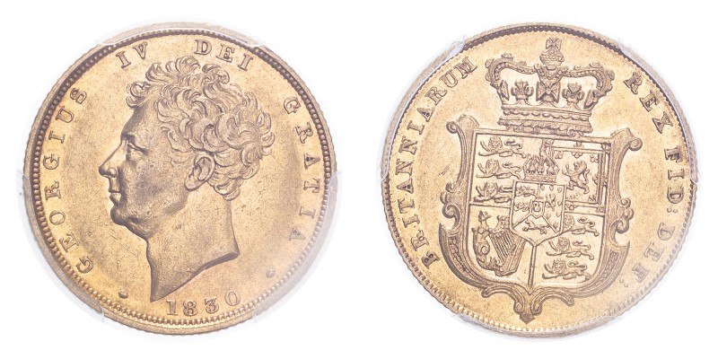 GREAT BRITAIN. George IV, 1820-30. Gold Sovereign 1830, London. 7.99 g. S-3829B;...