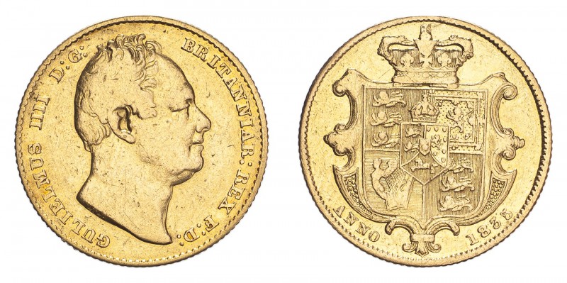 GREAT BRITAIN. William IV, 1830-37. Gold Sovereign 1835, London. 7.99 g. S-3829B...