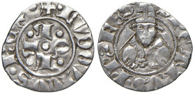 (L') Aquila. Ludovico I d’Angiò pretendente (1382-1384). Bolognino AG gr. 0,97. CNI 4. MEC 14, 724. D’Andrea-Andreani 3. MIR 49. Raro. Buon BB