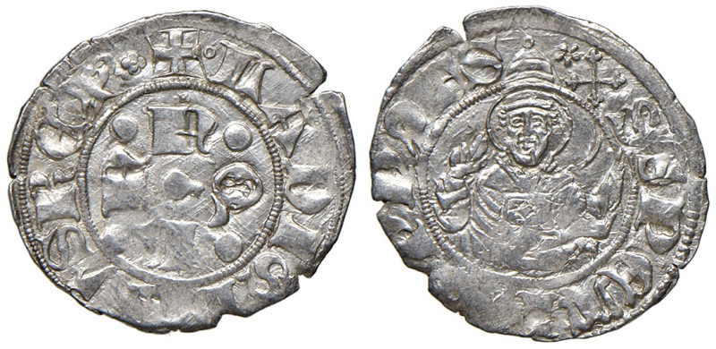 (L') Aquila. Ladislao di Durazzo (1388-1414).Bolognino AG gr. 0,90. CNI 10. MEC ...