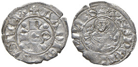 (L') Aquila. Ladislao di Durazzo (1388-1414).Bolognino AG gr. 0,90. CNI 10. MEC 14, 734. D’Andrea-Andreani 22. MIR 54 var. Conservazione eccezionale p...