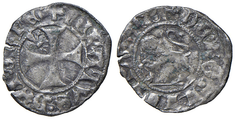 (L') Aquila. Renato d’Angiò (1435-1442). Quattrino MI gr. 0,66. CNI 49. MEC 14, ...