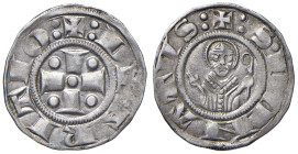 Arezzo. Repubblica (sec. XIII). Grosso da 12 denari dopo il 1250 AG gr. 1,41. CNI 13/15. MIR 8. Raro. q.SPL