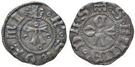 Ascoli. Francesco Sforza (1433-1445). Bolognino AG gr. 0,98. CNI 3. Mazza 77. Raro. Leggera patina iridescente, q.SPL