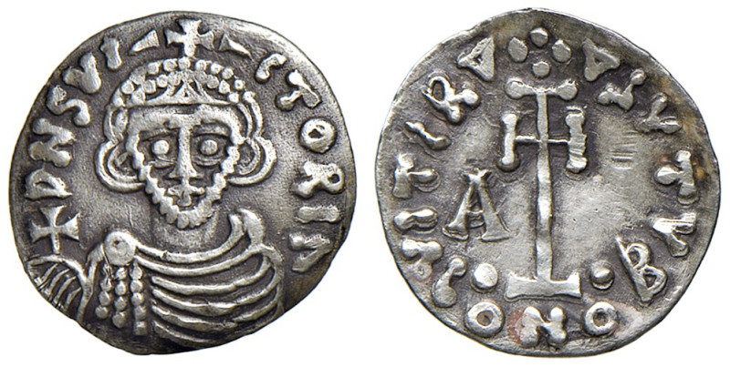 Benevento. Arichi II duca (758-774). II periodo: 765-774. Tremisse EL gr. 1,92. ...