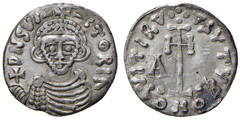 Benevento. Arichi II duca (758-774). II periodo: 765-774. Tremisse EL gr. 1,15. ...