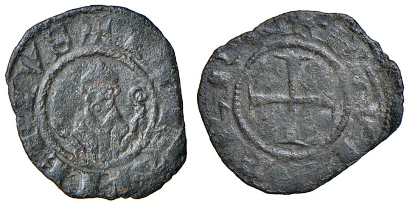 Berignone. Ranieri III Belforti vescovo di Volterra (1301-1321). Denaro piccolo ...