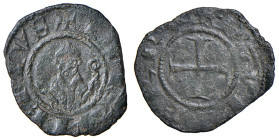 Berignone. Ranieri III Belforti vescovo di Volterra (1301-1321). Denaro piccolo o picciolo MI gr. 0,57. CNI 12/13. MIR 29. Molto raro. BB