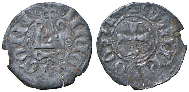 Campobasso. Nicola II di Montfort (1461-1463). Denaro tornese MI gr. 0,71. Ruoto...