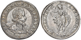 Firenze. Ferdinando II de’ Medici (1621-1670). Piastra 1623/1624 AG gr. 32,34. Galeotti IX, 1/2. MIR 289. Si tratta della rarissima emissione detta “m...