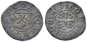 Gorizia. Leonardo conte (1462-1500). Quattrino dal 1480 MI gr. 0,53. Rizzolli L151. MIR 135 var. Buon BB