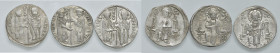 Serbia. Lotto di tre monete. Stefan Dragutin (1276-1282). Grosso AG. Stefano Urosio II (1282-1321). Grosso AG (2). Mediamente BB