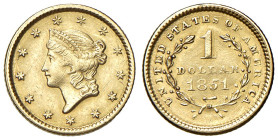 Stati Uniti d'America. Repubblica federale (1776-). Dollaro 1851 AV. Friedberg 84. Buon BB