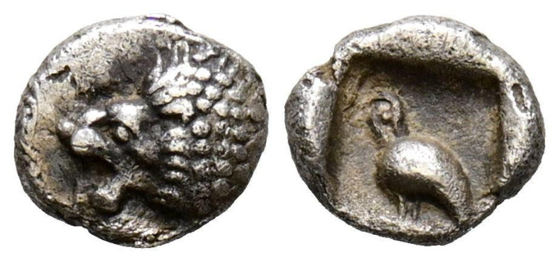 CARIA, Mylasa. Tetartemorion. (Ar. 0,25g/6mm). 420-390 a.C. (SNG Kayhan 940-3). ...