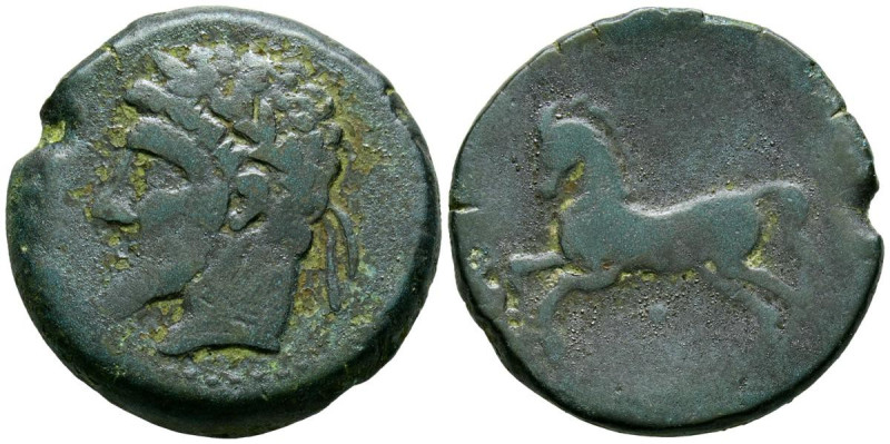 REYES DE NUMIDIA, Massinissa o Micipsa. Ae26. (Ae. 10,16g/26mm). 203-118 a.C. (S...