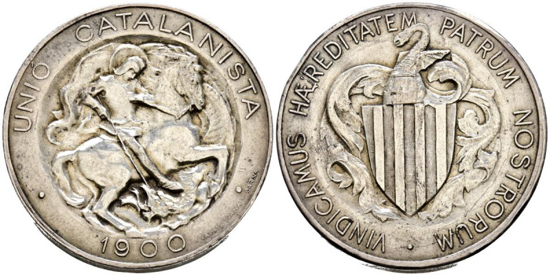 ALFONSO XIII (1885-1931). 5 Pesetas. (Ar. 24,87g/37mm). 1900. Barcelona (Unión C...