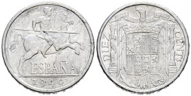 ESTADO ESPAÑOL (1936-1975). 10 Céntimos. (Al. 1,86g/23mm). 1940. Madrid. (Cal-2019-6). PLVS. EBC.