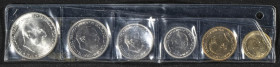 ESTADO ESPAÑOL (1936-1975). Tira de la F.N.M.T. con los valores 1, 2'50, 5, 25, 50 y 100 Pesetas. 1970. PROOF.