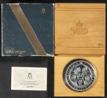 JUAN CARLOS I (1975-2014). 10.000 Pesetas. (Ar. 168,75g /73mm). V Centenario. 1989. Serie I. FNMT. FDC. Presentado en estuche oficial (mal estado de c...