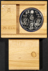 JUAN CARLOS I. 25 Ecu. (Ar. 168,75g/73mm). Serie de la Marina Española. Churruca, Gravina y Alcalá Galiano. 1995. FNMT. FDC. Presentada en estuche ofi...