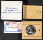 JUAN CARLOS I (1975-2014). 10 euros. (Ar. 33,62g /42mm). 500 Aniversario del Nacimiento de Miguel López de Legazpi. 2003. FNMT. PROOF. Presentado en e...