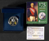 FELIPE VI (2014-?). 10 Euro (Ar. 27,00g/40mm). 2019. FNMT. 175 Aniversario de la Guardia Civil. PROOF. Incluye estuche original y certificado de auten...