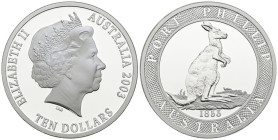 AUSTRALIA. 10 Dollars. (Ar. 36,31g/38mm). 2003. (Km#766). Port Phillip. PROOF.