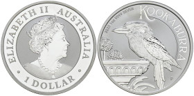AUSTRALIA. 1 Dollar (Ar. 31,35/40mm). 2022. Perth. Australian Kookaburra. SC.