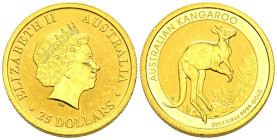AUSTRALIA. 25 Dollars (Au. 7,78g/20mm). 2007. Isabel II. Perl P. (Km#551). Oro de 0,999 milésimas. EBC. PROOF.