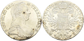 AUSTRIA. 1 Thaler. (Ar. 27,99g/41mm). 1780. María Teresa. Reacuñación moderna. (Km#T1). EBC+.