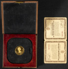 CANADÁ. 100 Dollars (Au. 16,93g/25mm). 1976. Isabel II. Juegos Olímpicos de Invierno Montreal 76. (Km#115). Oro de 0,917 milésimas. PROOF. Incluye est...